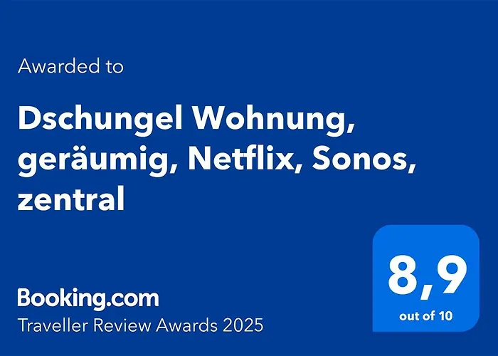 Dschungel Wohnung, Geraeumig, Netflix, Sonos, Zentral *